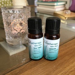 lemon and tea tree oils